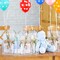 33PCS Baby Shower Game Prizes 4 Set Winners Guest Gifts Bamboo Cheese Board Set Butter Spreaders Fork Spoon Towel Thank You Card and Gift Bags
